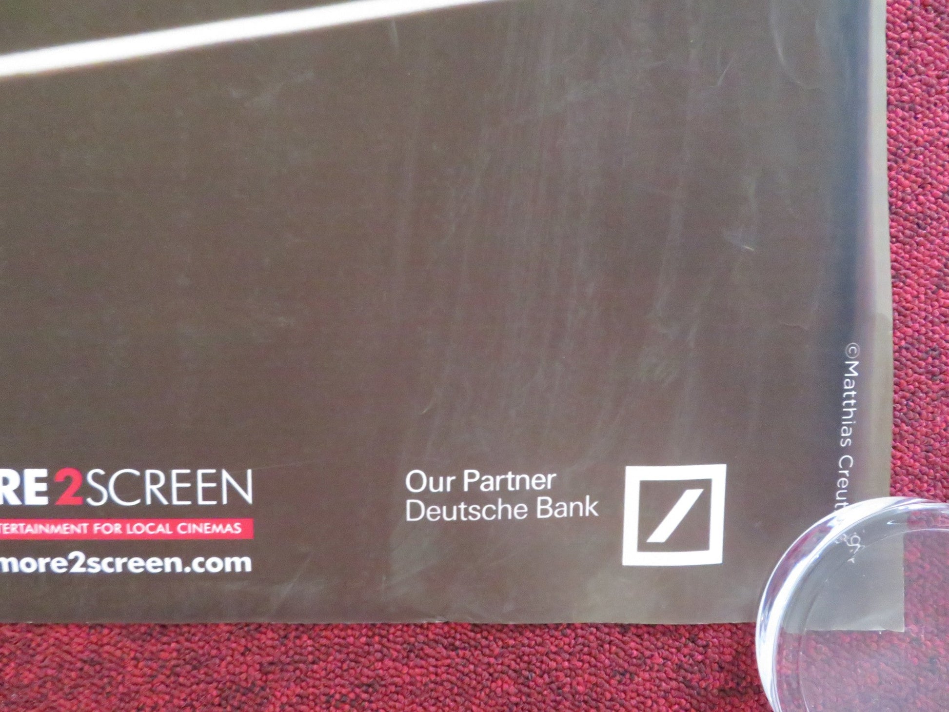 LIVE IN CINEMAS BERLINER PHILHARMONIKA UK QUAD ROLLED POSTER 2012 Rendezvous Cinema Movie posters