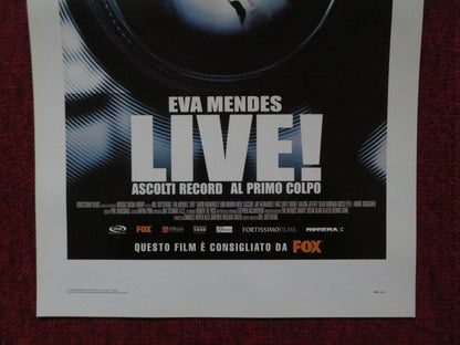 LIVE! ITALIAN LOCANDINA POSTER EVA MENDES DAVID KRUMHOLTZ 2007 Rendezvous Cinema Movie posters