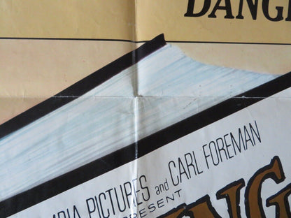 LIVING FREE FOLDED US ONE SHEET POSTER NIGEL DAVENPORT 1972 Movie posters