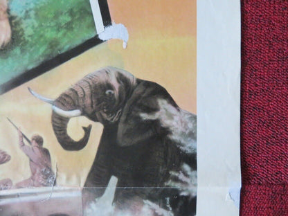 LIVING FREE FOLDED US ONE SHEET POSTER NIGEL DAVENPORT 1972 Movie posters