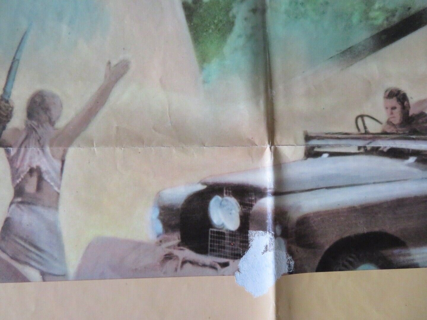 LIVING FREE FOLDED US ONE SHEET POSTER NIGEL DAVENPORT 1972 Movie posters