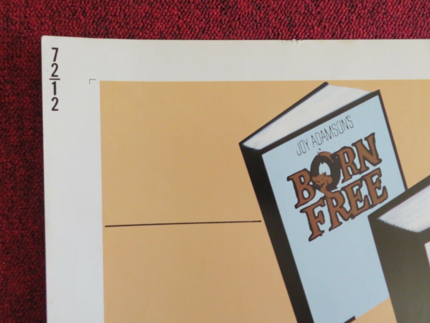 LIVING FREE US HALF SHEET (22"x 28") POSTER NIGEL DAVENPORT 1972 Movie posters