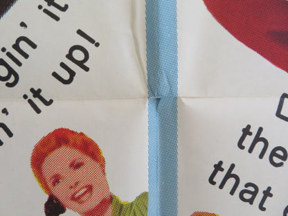 LIVING IT UP PARDNERS COMBO FOLDED US ONE SHEET POSTER DEAN MARTIN J. LEWIS 1965 Rendezvous Cinema Movie posters