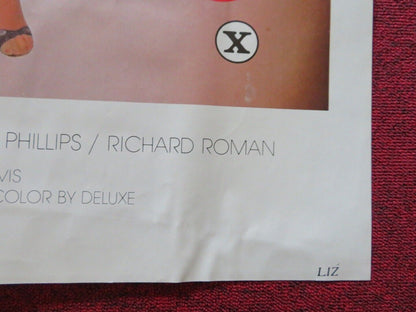 LIZ ADULT FOLDED US ONE SHEET POSTER ELENA GLENN CAROLINE CHRISTIAN 1976 Movie posters