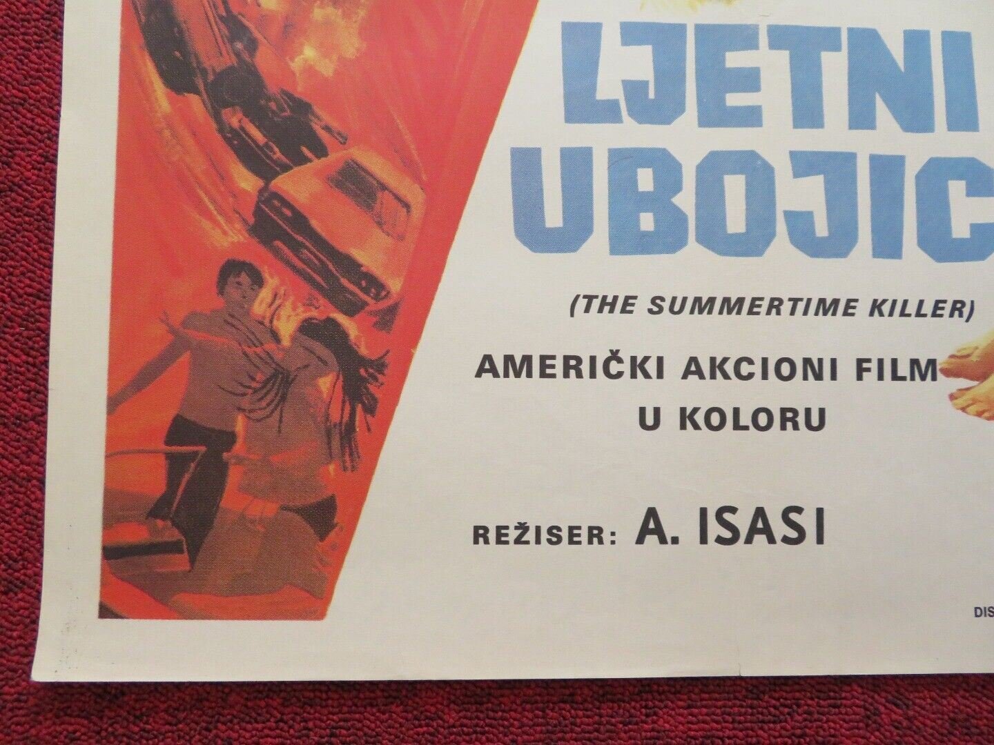 LJETNI UBOJICA / Summertime Killer YUGOSLAVIAN (19.5"x 27") POSTER 1972 - Rendezvous Cinema