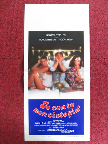 LO CON TE NON CI STO PIU' ITALIAN LOCANDINA POSTER MONICA GUERRITORE 1983 Rendezvous Cinema Movie posters
