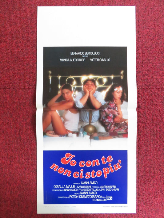LO CON TE NON CI STO PIU' ITALIAN LOCANDINA POSTER MONICA GUERRITORE 1983 Rendezvous Cinema Movie posters
