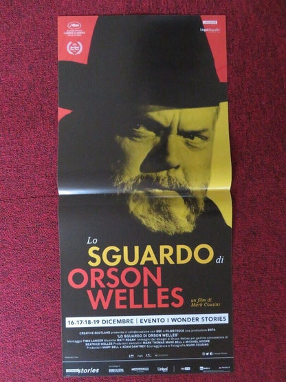 LO SGUARDO DI ORSON WELLES ITALIAN LOCANDINA (26.5"x12.5") POSTER M COUSINS '18 - Rendezvous Cinema