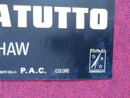 LO SPACCATUTTO ITALIAN FOGLIO ROLLED POSTER BRUCE LI PAUL SMITH 1977 Movie posters