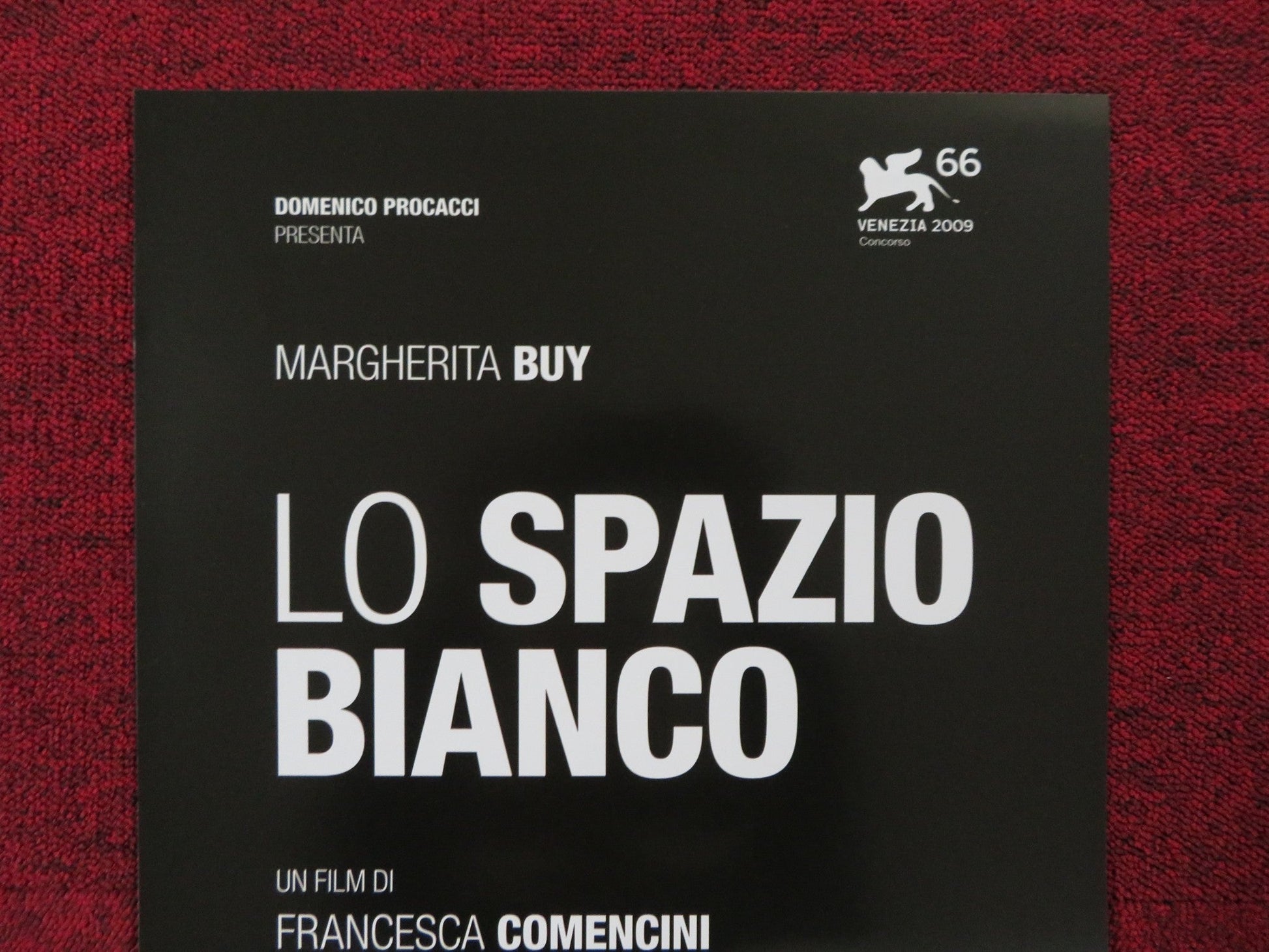 LO SPAZIO BIANCO ITALIAN LOCANDINA POSTER MARGHERITA BUY 2009 Rendezvous Cinema Movie posters