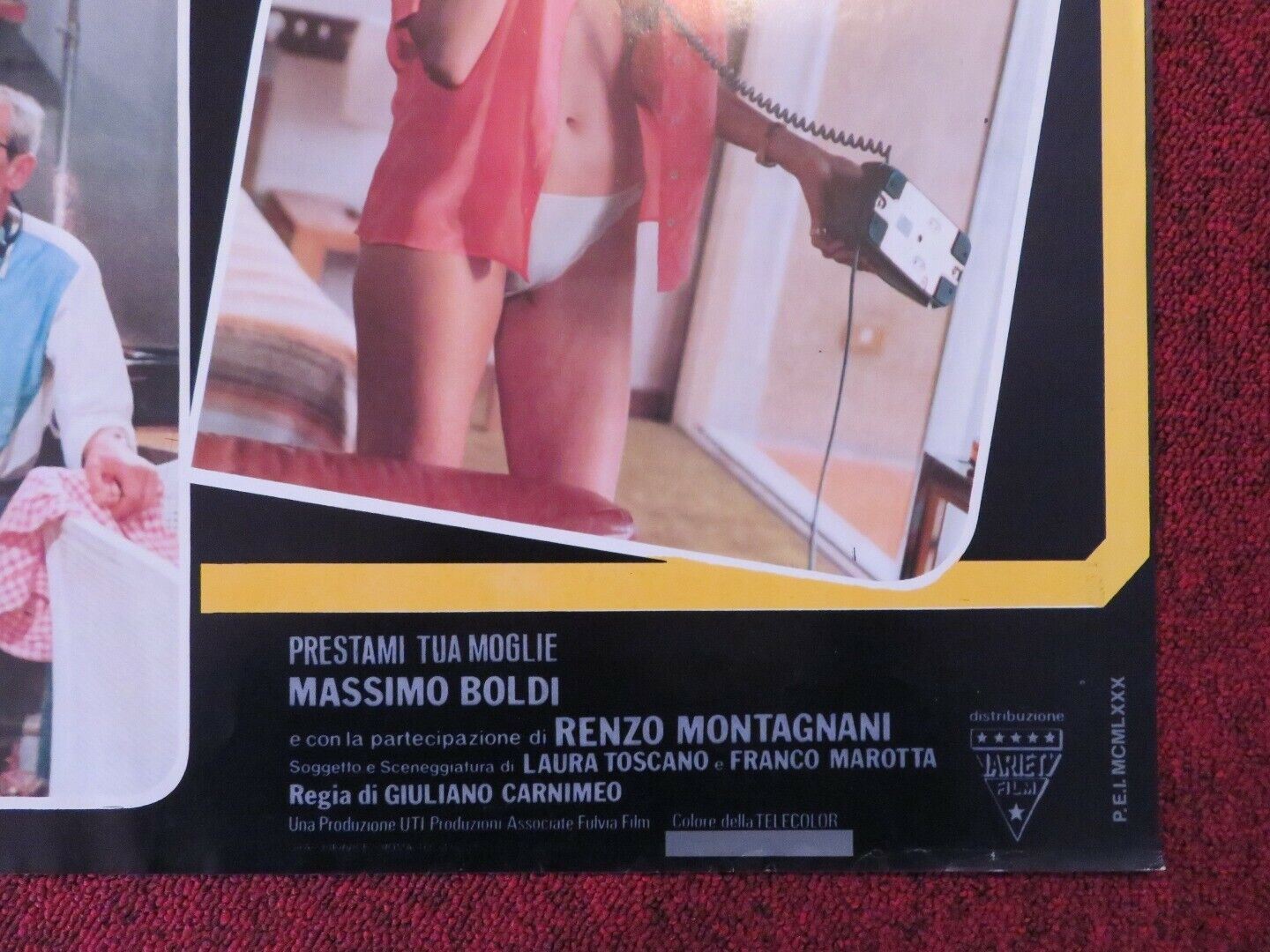 LO STRAFICO/ Prestami tua moglie ITALIAN FOTOBUSTA POSTER LANDO BUZZANCA 1980 - Rendezvous Cinema