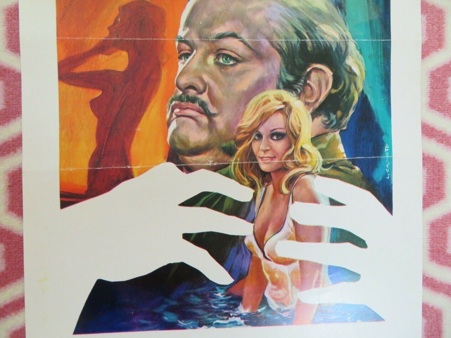 LO STRANGOLATORE DI VIENNA/The Mad Butcher ITALIAN LOCANDINA (27" x 13") POSTER Movie posters