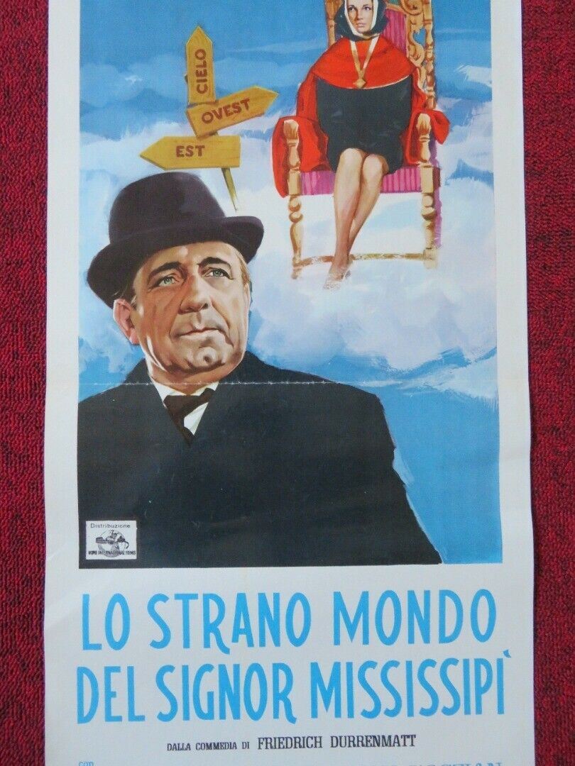 LO STRANO MONDO DEL SIGNOR MISSISSIPI ITALIAN LOCANDINA (27.5"x12") POSTER 1962 Movie posters
