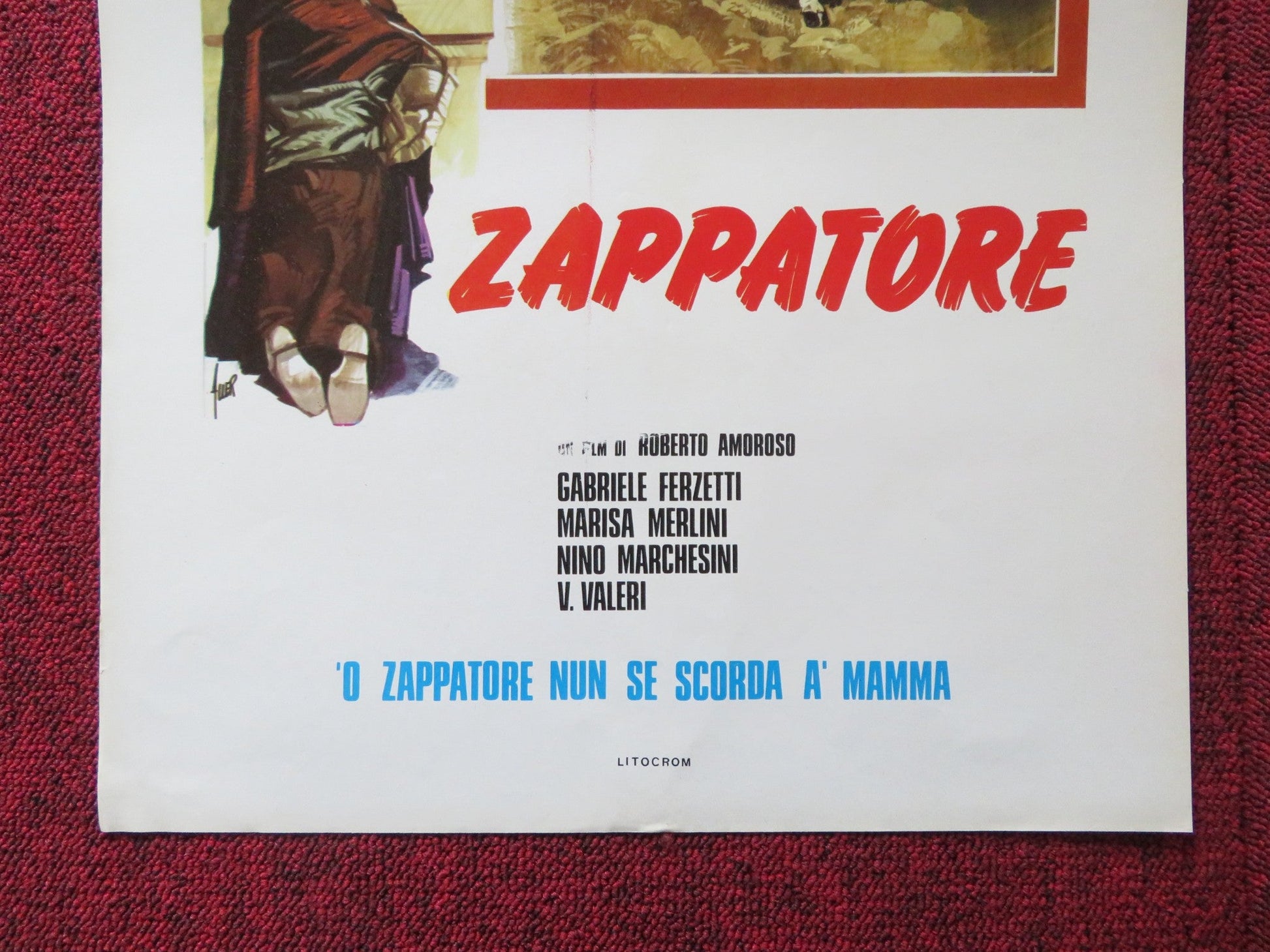 LO ZAPPATORE - B ITALIAN LOCANDINA POSTER GABRIELLE FERZETTI M. MERLINI R1950 Rendezvous Cinema Movie posters