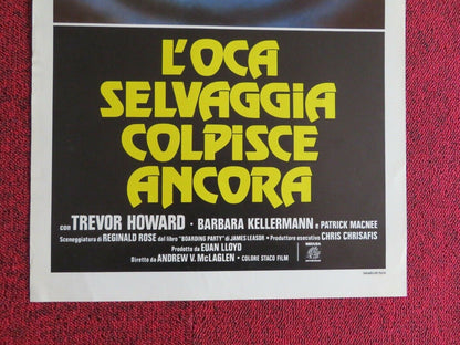 L'OCA SELVAGGIA COLPISCE ANCORA ITALIAN LOCANDINA (27.5"x13") POSTER 1980 Movie posters