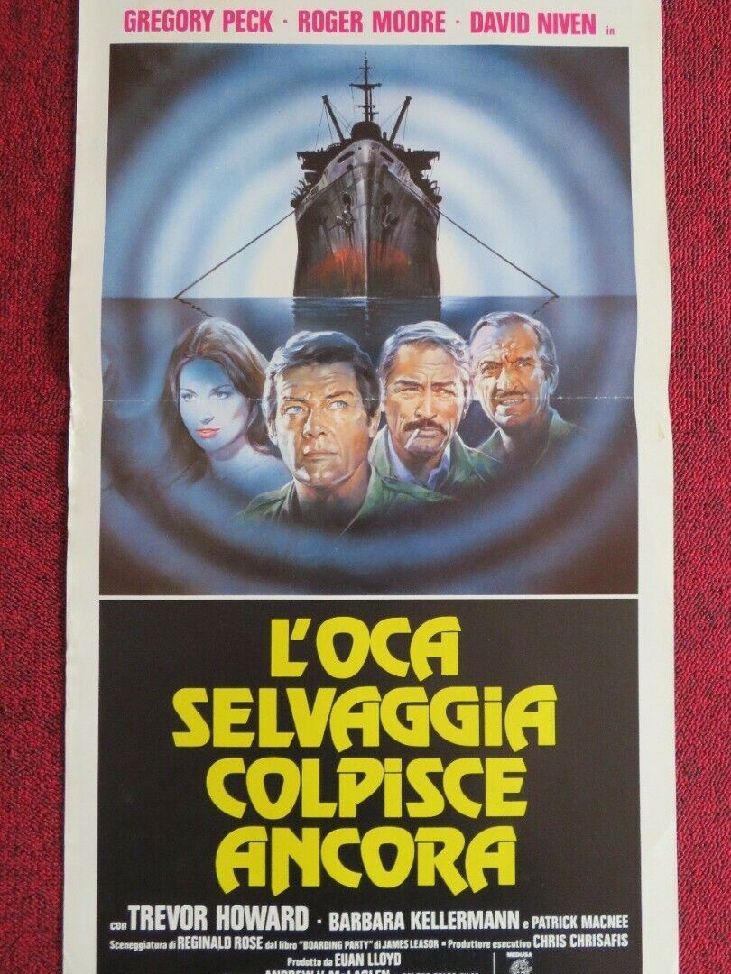 L'OCA SELVAGGIA COLPISCE ANCORA ITALIAN LOCANDINA (27.5"x13") POSTER 1980 Movie posters