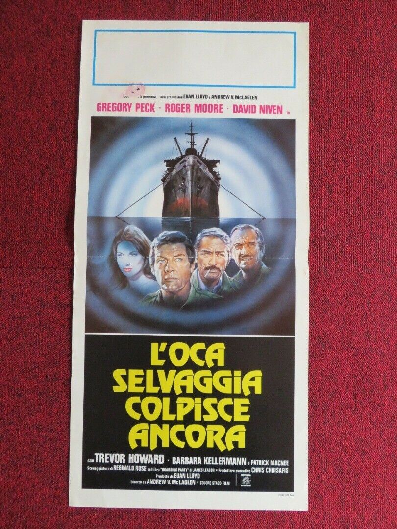 L'OCA SELVAGGIA COLPISCE ANCORA ITALIAN LOCANDINA (27.5"x13") POSTER 1980 Movie posters