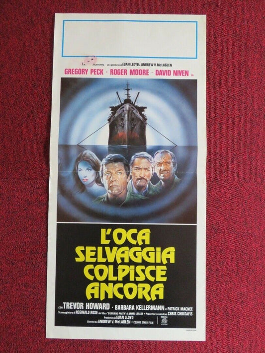 L'OCA SELVAGGIA COLPISCE ANCORA ITALIAN LOCANDINA (27.5"x13") POSTER 1980 Movie posters