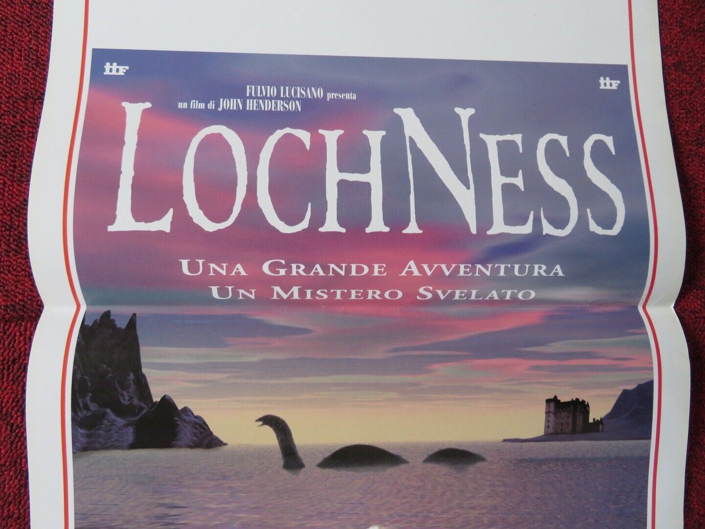 LOCHNESS ITALIAN LOCANDINA (27.5"x13") POSTER TED DANSON JOELY RICHARDSON 1996 Movie posters