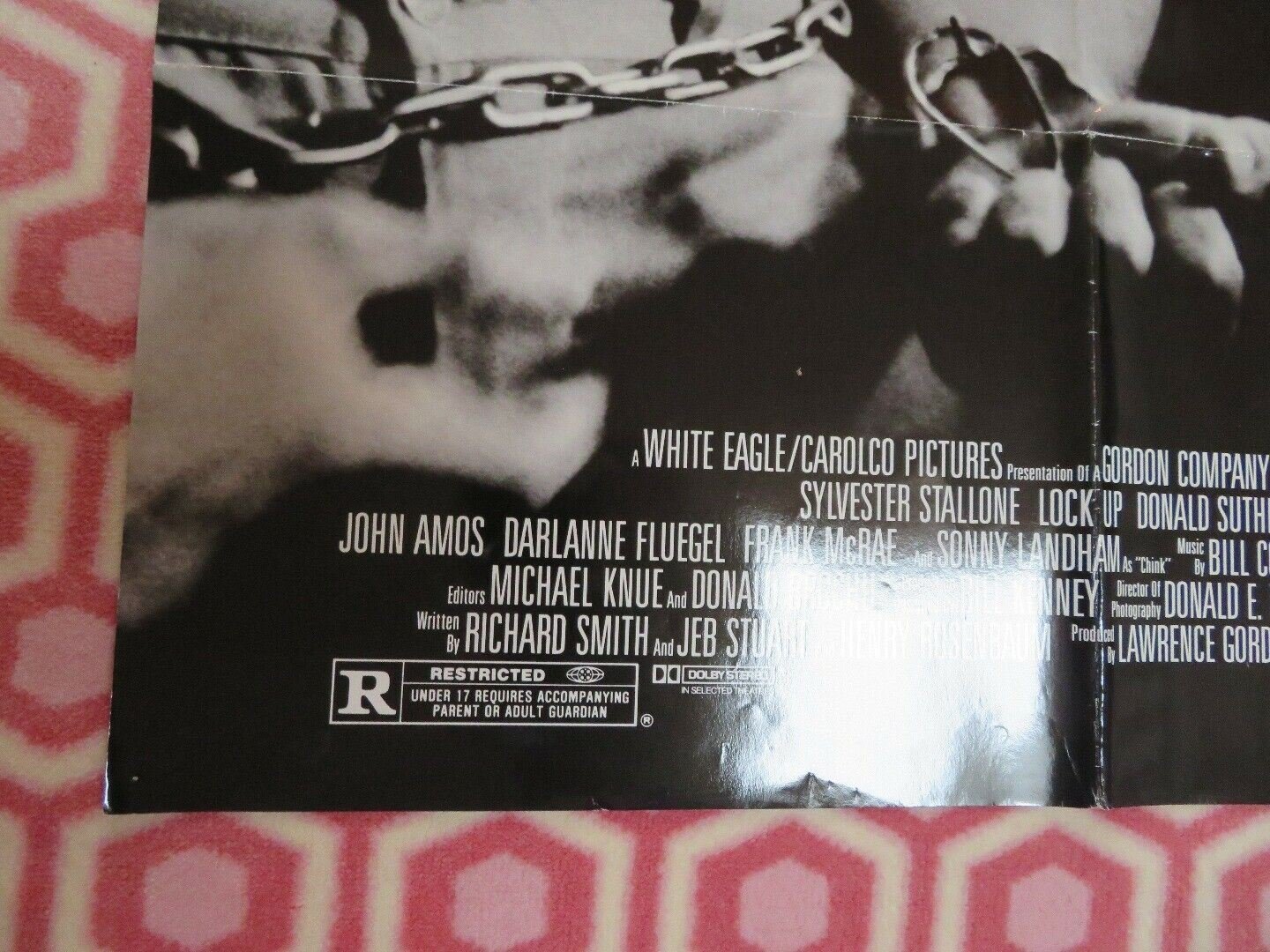 LOCK UP US ONE SHEET POSTER STALLONE DONALD SUTHERLAND 1989 - Rendezvous Cinema