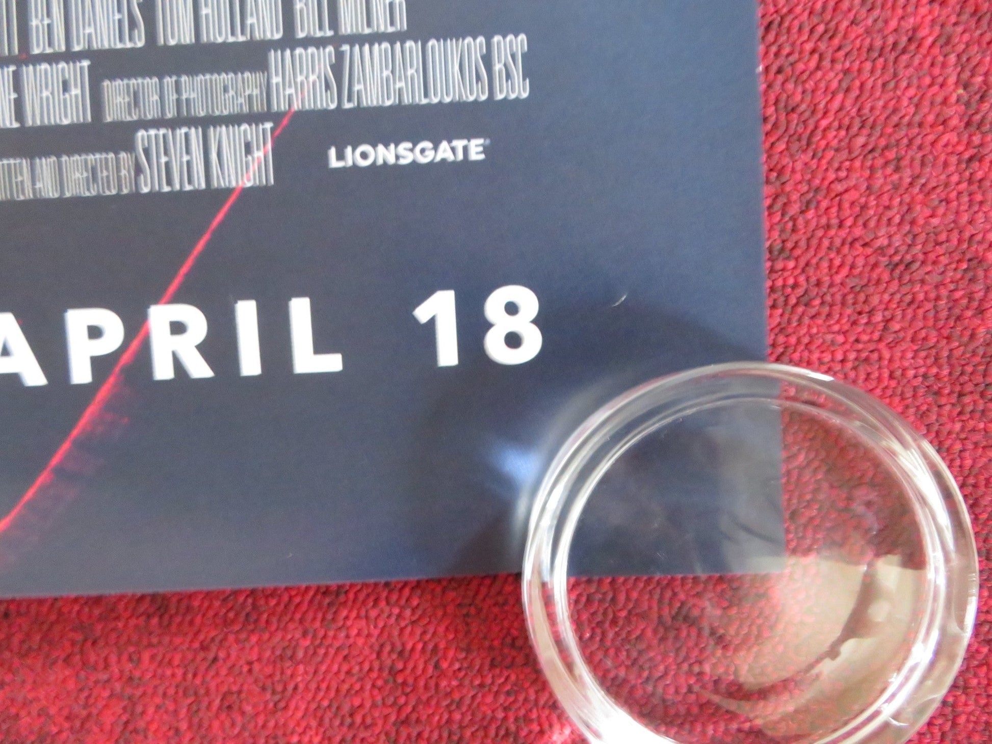 LOCKE US ONE SHEET ROLLED POSTER TOM HARDY OLIVIA COLMAN 2013 Rendezvous Cinema Movie posters