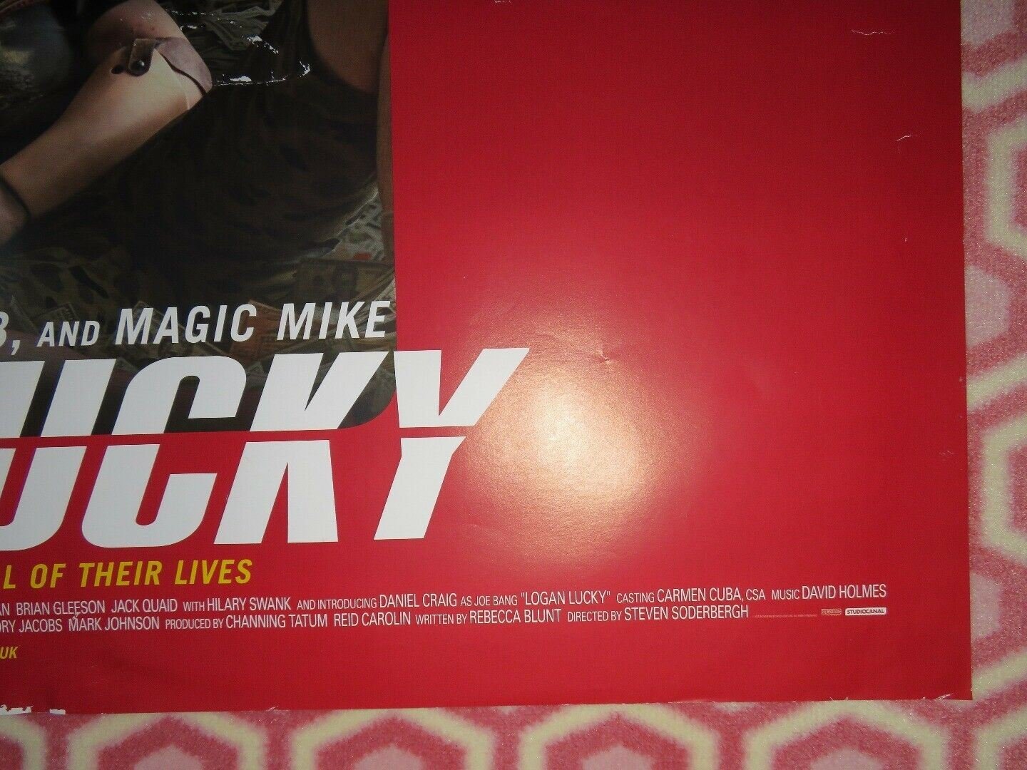 LOGAN LUCKY BRITISH QUAD (30"x 40") ROLLED POSTER CHANNING TATUM DANIEL CRAIG - Rendezvous Cinema