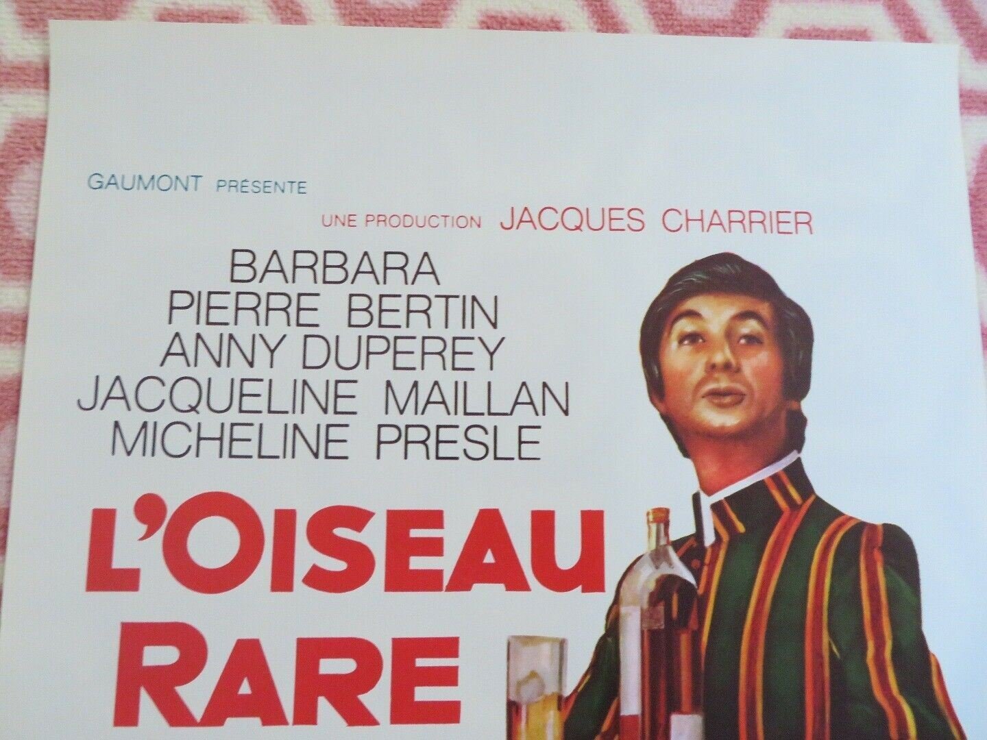 L'OISEAU RARE / A Rare Bird BELGIUM (21.5"x 14.5") POSTER BARBARA PIERRE BERTIN Movie posters