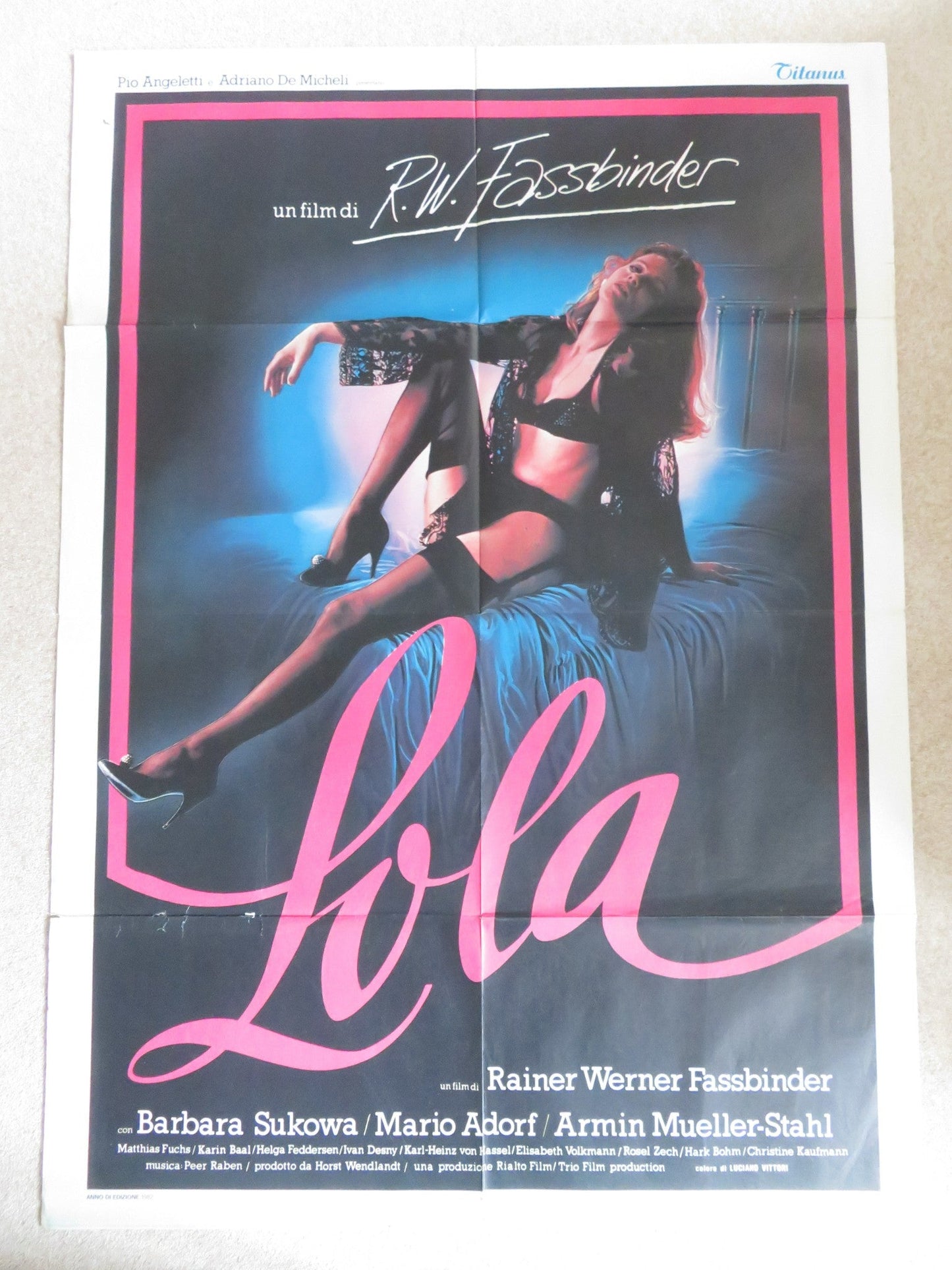 LOLA ITALIAN 2 FOGLIO POSTER BARBARA SUKOWA ARMIN MUELLER - STAHL 1981 Rendezvous Cinema Movie posters