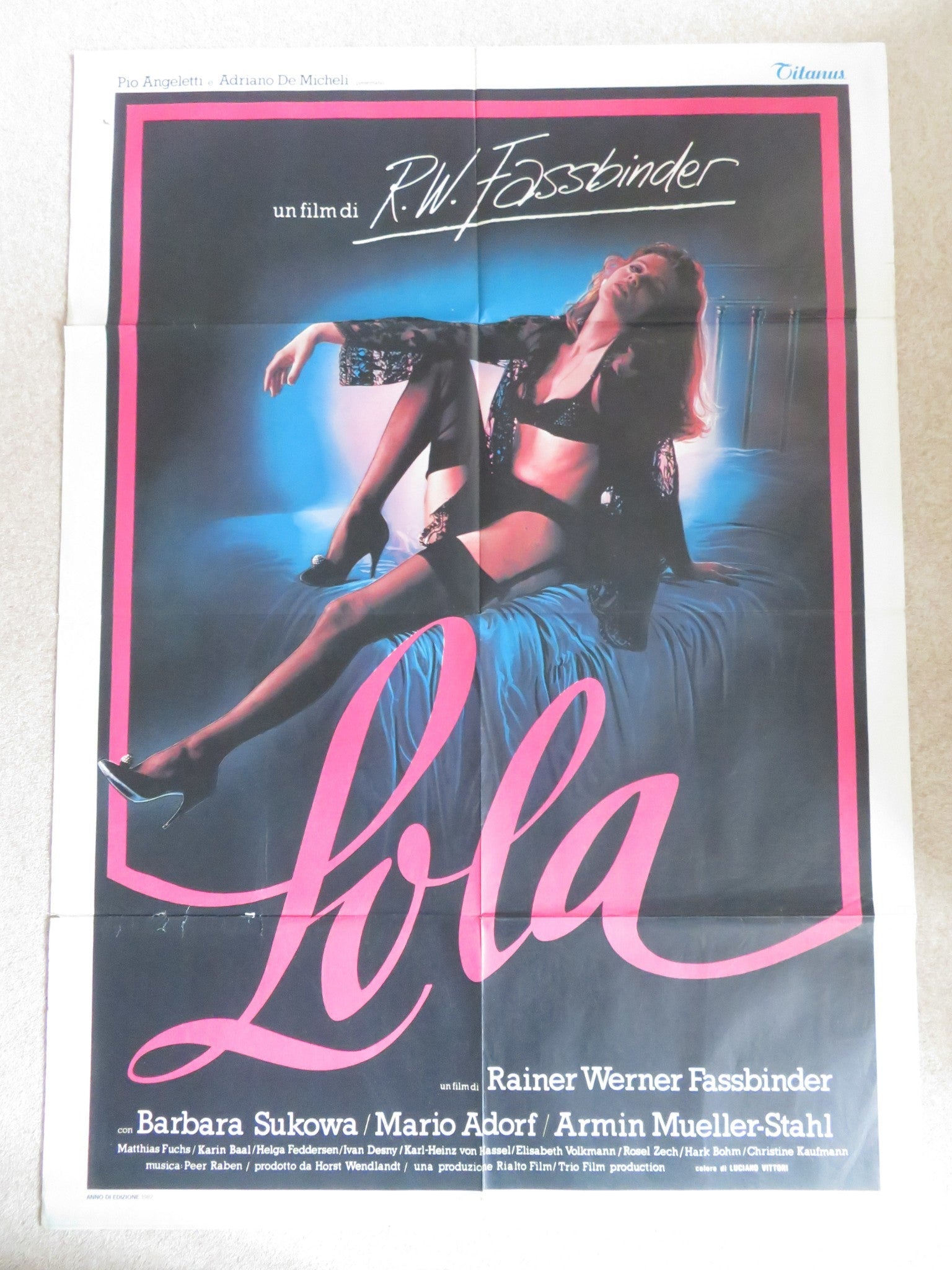 LOLA ITALIAN 2 FOGLIO POSTER BARBARA SUKOWA ARMIN MUELLER - STAHL 1981 Rendezvous Cinema Movie posters
