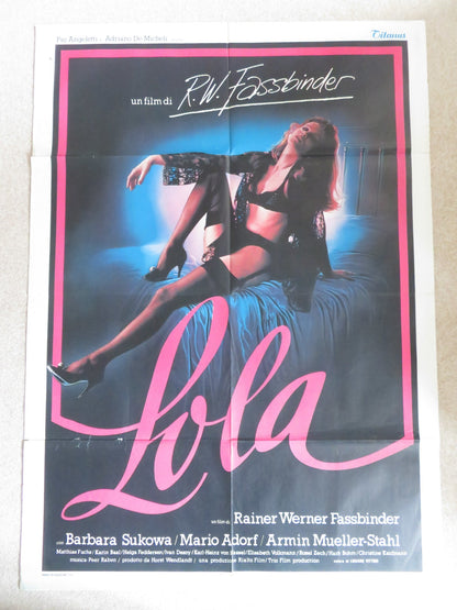LOLA ITALIAN 2 FOGLIO POSTER BARBARA SUKOWA ARMIN MUELLER - STAHL 1981 Rendezvous Cinema Movie posters