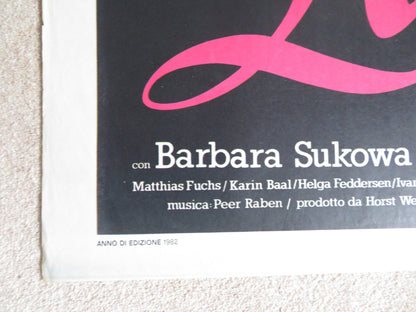 LOLA ITALIAN 2 FOGLIO POSTER BARBARA SUKOWA ARMIN MUELLER - STAHL 1981 Rendezvous Cinema Movie posters