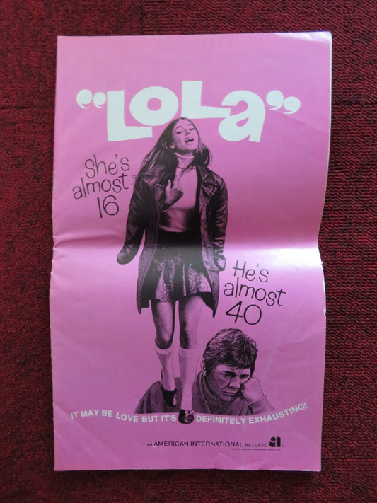 LOLA / LONDON AFFAIR - PRESSBOOK UNCUT AMERICAN INT. CHARLES BRONSON 1970 Rendezvous Cinema Movie posters