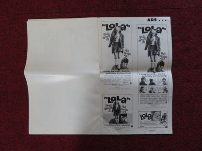 LOLA / LONDON AFFAIR - PRESSBOOK UNCUT AMERICAN INT. CHARLES BRONSON 1970 Rendezvous Cinema Movie posters