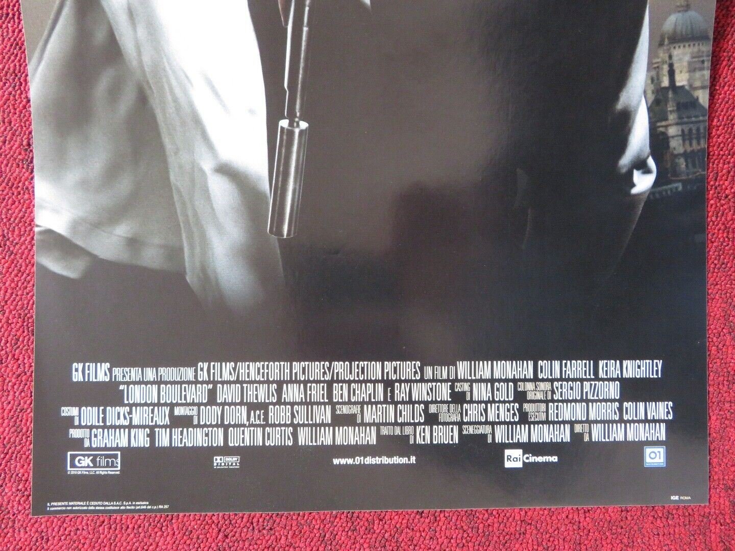 LONDON BOULEVARD ITALIAN LOCANDINA (26.5"x12.5") POSTER COLIN FARRELL 2010 Rendezvous Cinema Movie posters