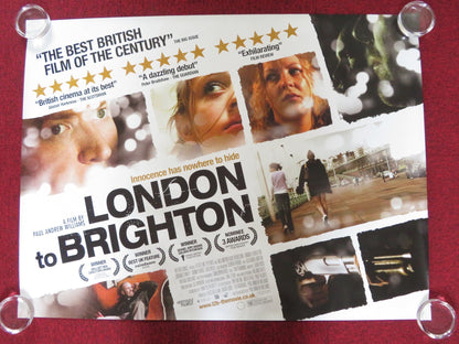 LONDON TO BRIGHTON UK QUAD ROLLED POSTER LORRAINE STANLEY GEORGIA GROOME 2006 Rendezvous Cinema Movie posters