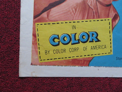 LONE GUN FOLDED US ONE SHEET POSTER GEORGE MONTGOMERY DOROTHY MALONE 1954 Movie posters