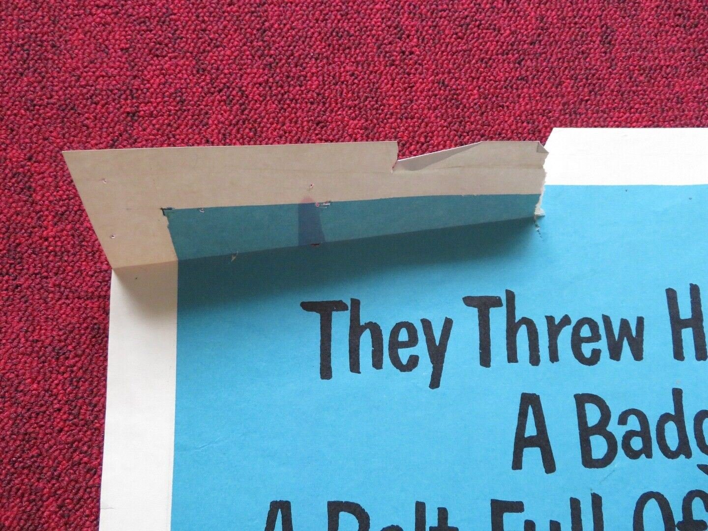 LONE GUN FOLDED US ONE SHEET POSTER GEORGE MONTGOMERY DOROTHY MALONE 1954 Movie posters