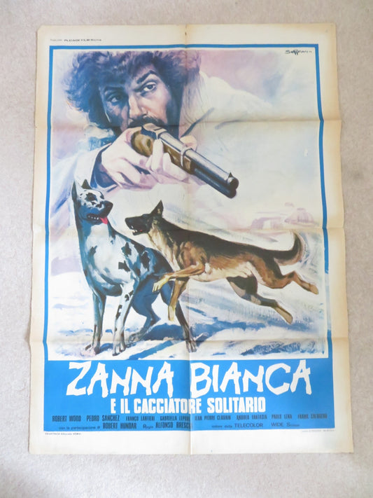 LONE HUNTER OF THE WILD NORTH ITALIAN 2 FOGLIO POSTER ROBERT WOODS 1975 Rendezvous Cinema Movie posters