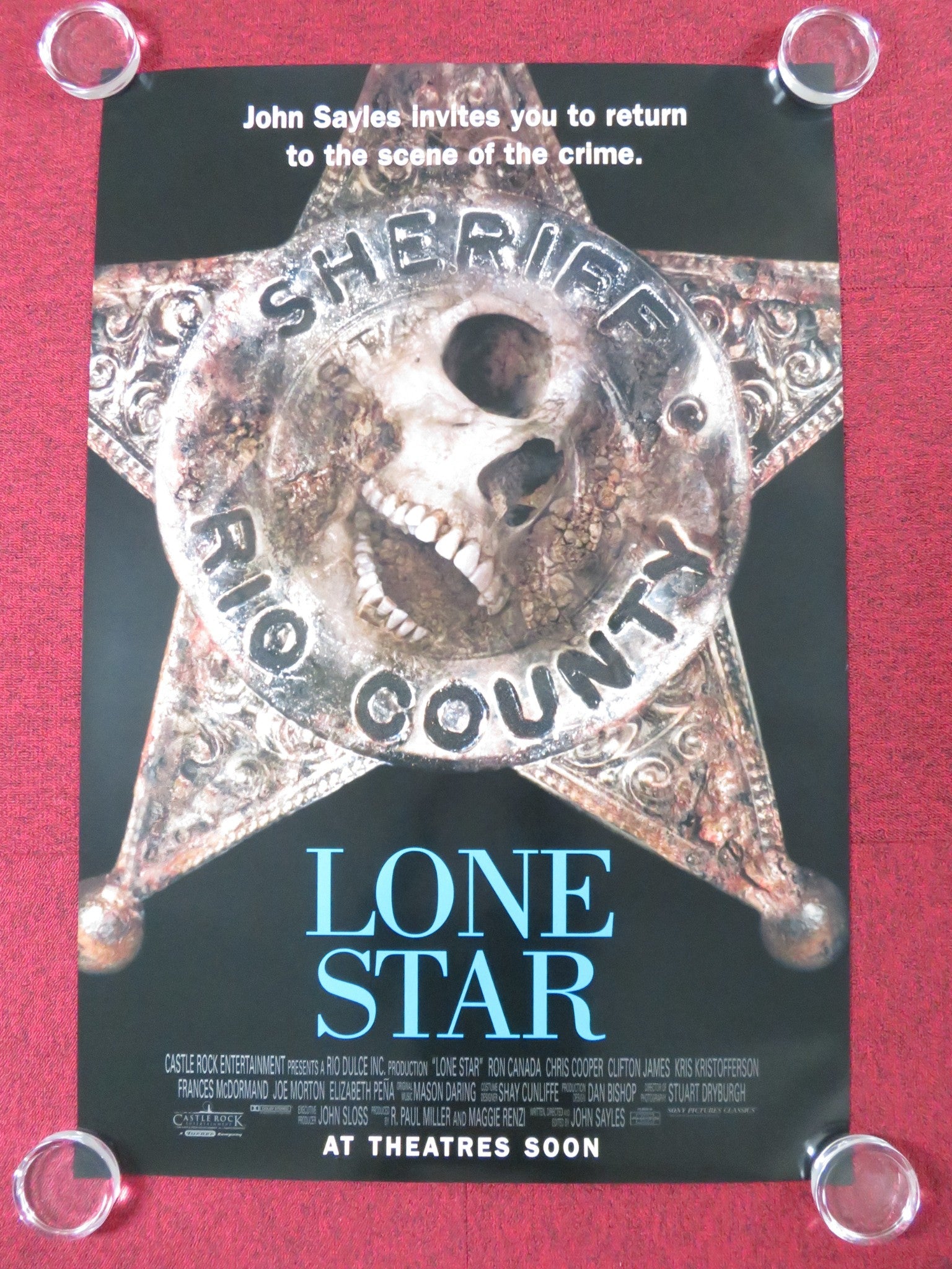LONE STAR - B US ONE SHEET ROLLED POSTER RON CANADA CHRIS COOPER 1996 Rendezvous Cinema Movie posters