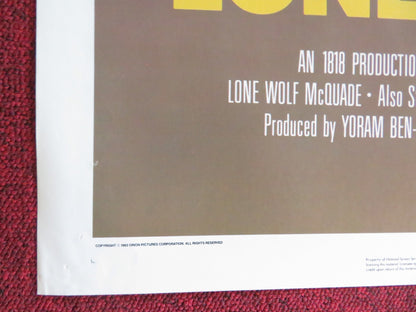 LONE WOLF MCQUADE FOLDED US ONE SHEET POSTER CHUCK NORRIS DAVID CARRADINE 1983 Rendezvous Cinema Movie posters