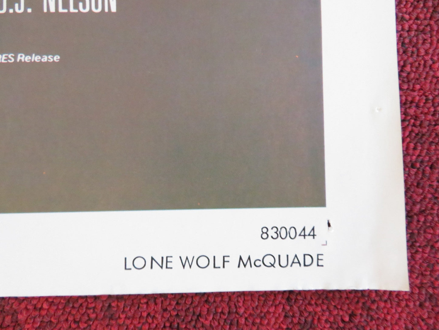 LONE WOLF MCQUADE FOLDED US ONE SHEET POSTER CHUCK NORRIS DAVID CARRADINE 1983 Rendezvous Cinema Movie posters