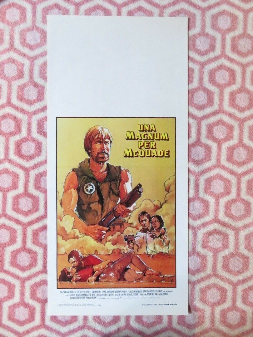 LONE WOLF MCQUADE ITALIAN LOCANDINA (27.5"x13") POSTER CHUCK NORRIS 1983 Rendezvous Cinema Movie posters