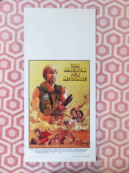 LONE WOLF MCQUADE ITALIAN LOCANDINA (27.5"x13") POSTER CHUCK NORRIS 1983 Rendezvous Cinema Movie posters