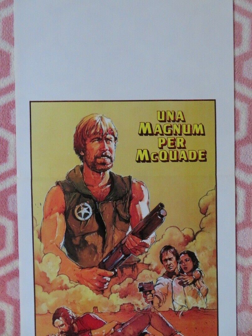 LONE WOLF MCQUADE ITALIAN LOCANDINA (27.5"x13") POSTER CHUCK NORRIS 1983 Rendezvous Cinema Movie posters