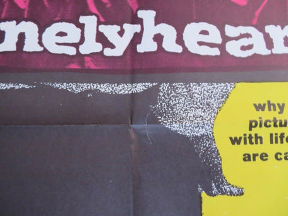 LONELYHEARTS US ONE SHEET POSTER MONTGOMERY CLIFF ROBERT RYAN 1959 Rendezvous Cinema Movie posters