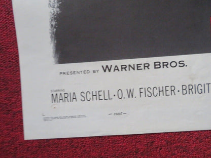 LONG AS YOU'RE NEAR ME FOLDED US ONE SHEET POSTER MARIA SCHELL O.W FISCHER 1953 Movie posters
