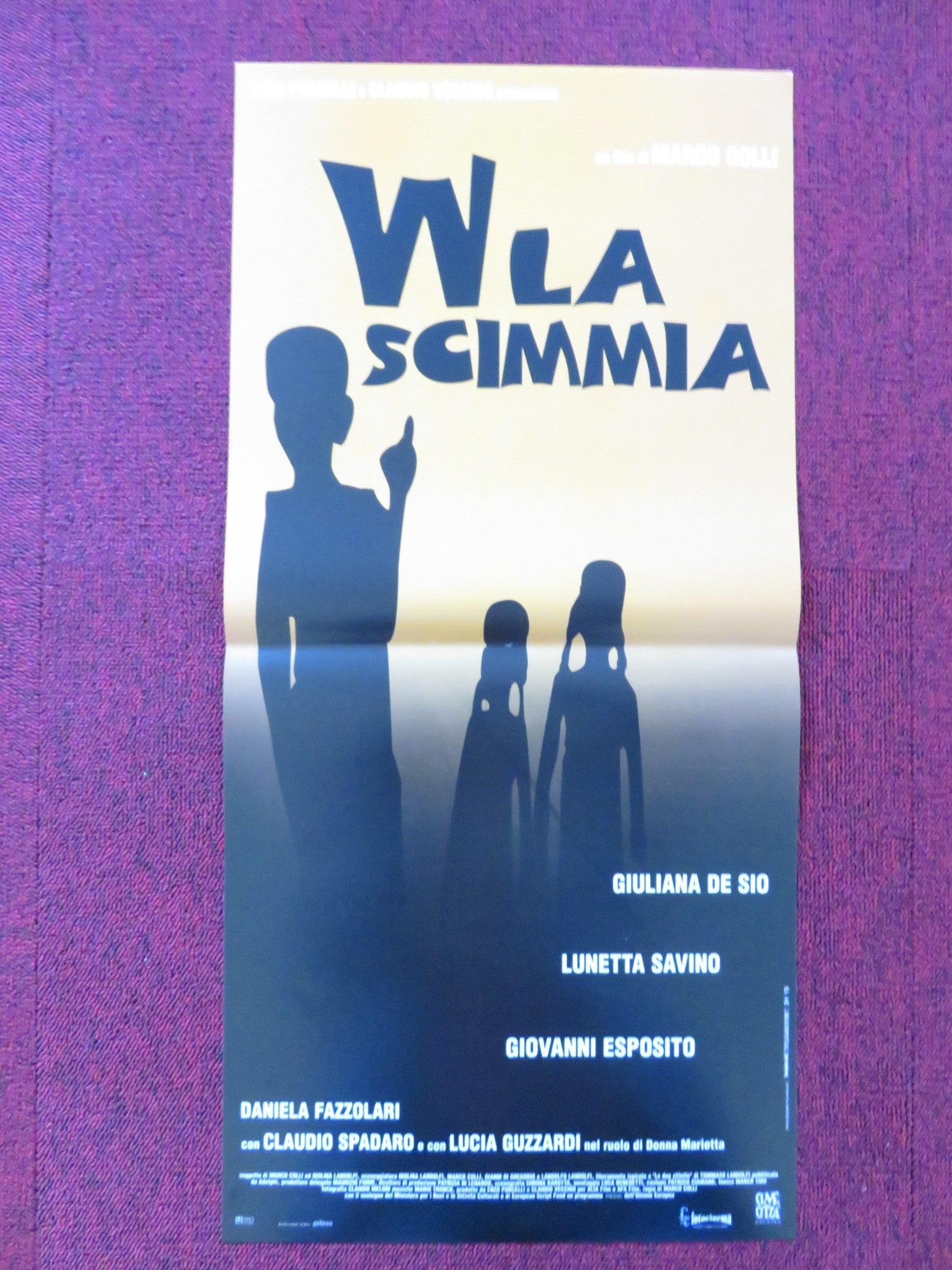 LONG LIVE THE MONKEY ITALIAN LOCANDINA POSTER GIULIANA DE SIO LUNETTA SAVINO Rendezvous Cinema Movie posters