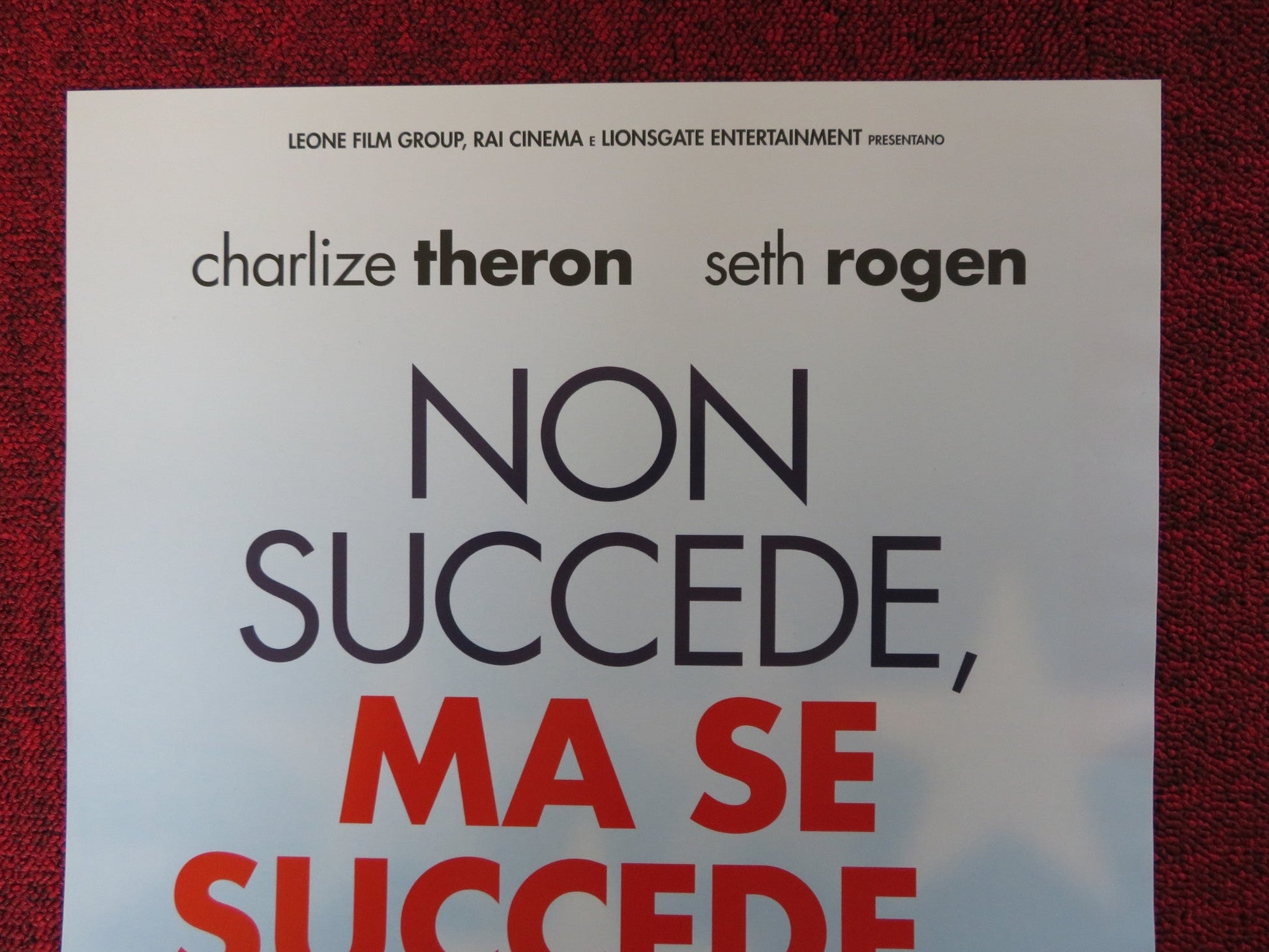 LONG SHOT ITALIAN LOCANDINA POSTER CHARLIZE THERON SETH ROGAN 2019 Rendezvous Cinema Movie posters