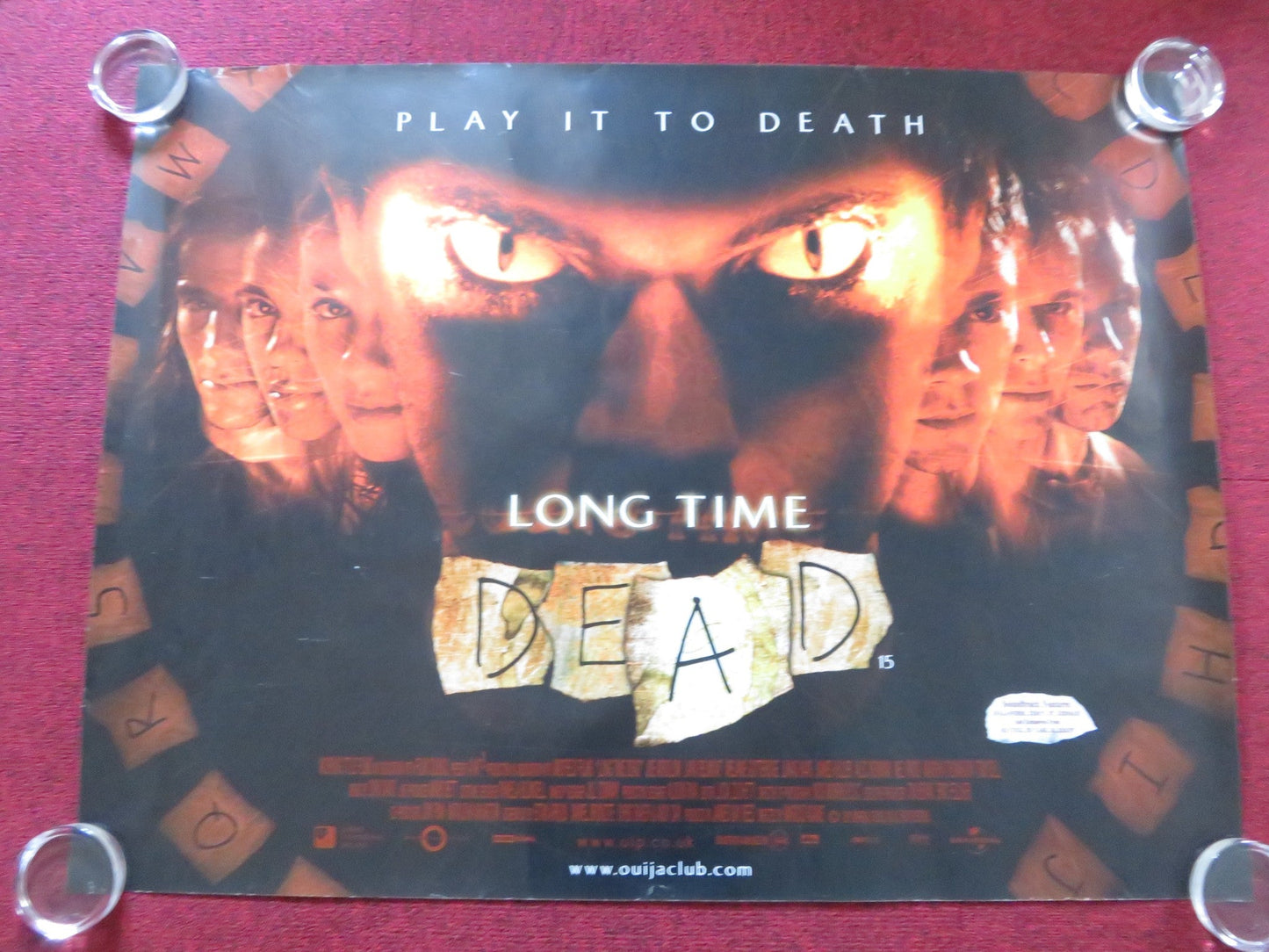 LONG TIME DEAD - A UK QUAD (30"x 40") ROLLED POSTER JOE ABSOLOM L. BELMONT 2002 Rendezvous Cinema Movie posters