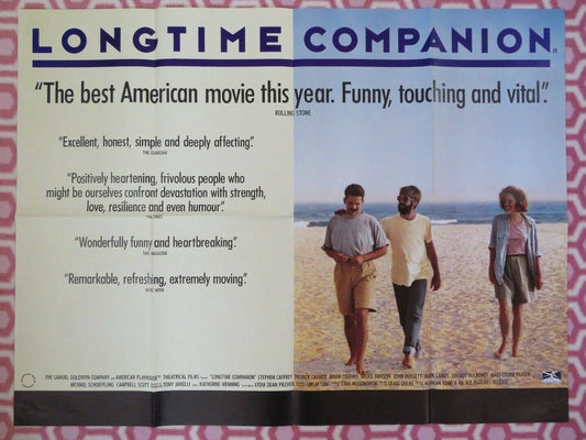 LONGTIME COMPANION BRITISH QUAD (30"x40") POSTER STEPHEN CAFFREY BRUCE DAVISON Movie posters